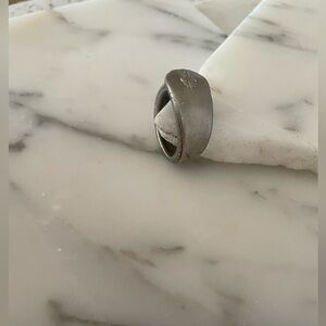Size 9 1/2 Bent spoon ring with cool design at the end of the spoon
